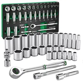 SK01309-216P SK Drive Socket Set Ratchet Superkrome Finish