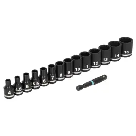 19714 SPYDER Drive Shallow Impact Socket Set Adapter