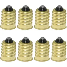 Sqxbk E14te12aebsr-g8 E14 To E12 Adapter 8pcs Gold European Base Candelabra Small