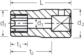 01270010 STAHLWILLE Sockets Torx Screws