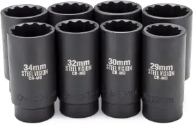 58106 STEEL VISION Driive Impact Socket Set