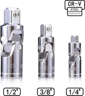 190065886616 STRUGDEAS Joint Socket Set Vanadium Steel Swivel #2