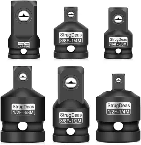 SKU-24 STRUGDEAS Impact Socket Adapter Reducer Set