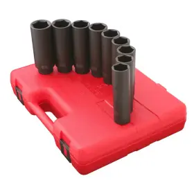 744110389548 SUNEX TOOLS Drive Met Impact Socket Set
