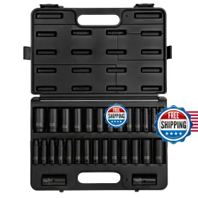 B000LQEVI0 SUNEX TOOLS Drive Master Impact Socket Set Double
