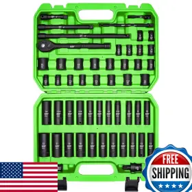 Sunhz Mckp B0c5wqtm13 Sunhzmckp 3/8 Drive Impact Socket Set 52 Pcs Standard Sae 5/16-3/4