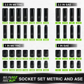 SML28 SUNHZ MCKP Drive Impact Socket Set #2