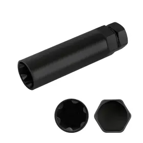 Surosha Qph-g-2279 6 Spline Lug Nut Socket Black Drive Tuner Key Tool Car Wheel