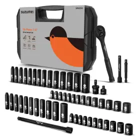SM2256 SUZUME Drive Impact Socket Set Steel Point Standar