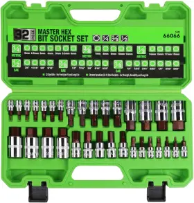 SQ-66066 SWANLAKE GARDEN TOOLS Hex Bit Socket Set