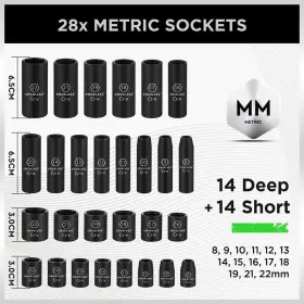 SW-66107N SWANLAKE GARDEN TOOLS Drive Impact Socket Set #3