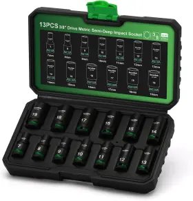 TC044 TECOTEK Drive Semi Impact Socket Set
