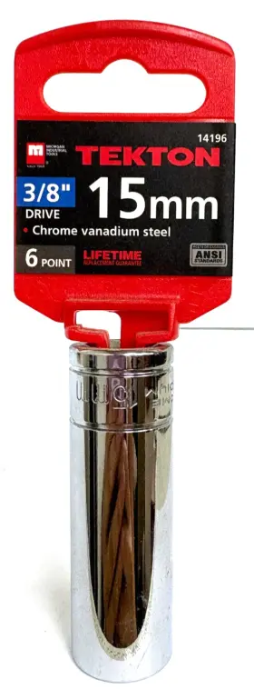 14196 TEKTON Drive Point Socket Vanadium Steel