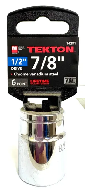 14281 TEKTON Point Socket Standard Shallow Vanadium Steel