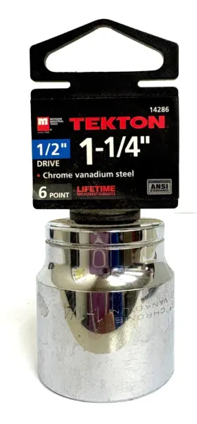 14286 TEKTON Point Socket Standard Shallow Vanadium Steel