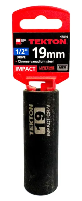 47810 TEKTON Drive Point Impact Socket Vanadium Steel