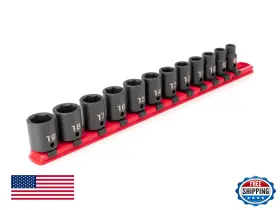 B09424C1WD TEKTON Drive Shallow Impact Socket Set Rail