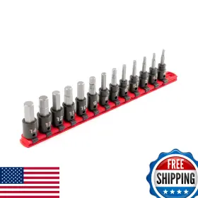 B0D1ZCT537 TEKTON Drive Hex Impact Bit Socket Set Rail