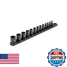 B0DQVHXM5Q TEKTON Drive Shallow Impact Socket Set Rail