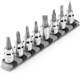 SHB-91109 TEKTON Drive Phillips Bit Socket Set Rail