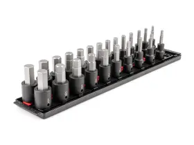 SIB92201 TEKTON Drive Hex Impact Bit Socket Set Rails Tray