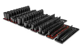 SID99200 TEKTON Drive Impact Socket Set Rails Trays