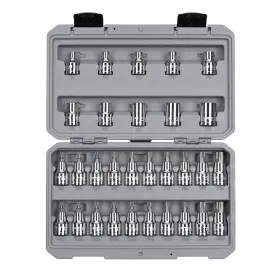 SKT25402 TEKTON Drive Torx Tr Bit Star Socket Set