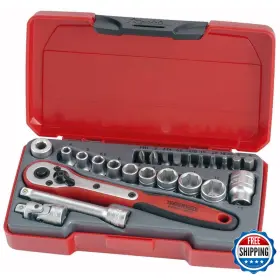 B004UEHCMG TENG TOOLS Drive Point Shallow Socket Set