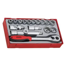 TT1218 TENG TOOLS Drive Point Shallow Socket Set