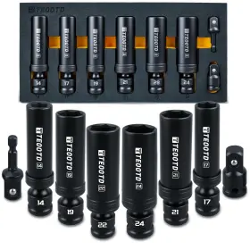 635408988553 TEOOTD Drive Swivel Socket Set Impact