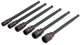 Titan 15240 Sae 6 Inch Impact Nut Driver Set - Piece 6pc 6-inch