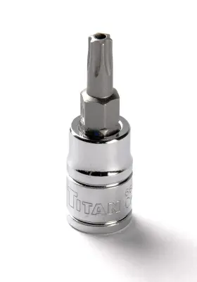 802090668258 TITAN Drive Tamper Torx Bit Socket