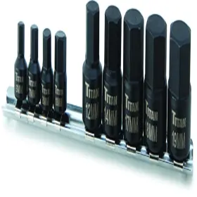 B005CGZOBW TITAN Impact Hex Bit Socket Set