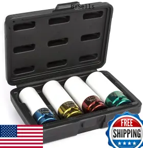 B01NAEF0U5 TITAN Impact Lug Nut Socket Set Drive Marring