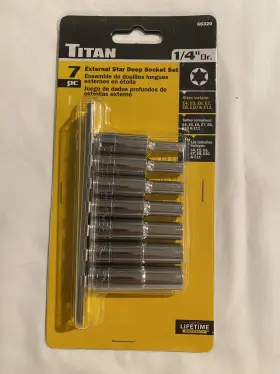 66320 TITAN TOOLS Wall Star Socket Set