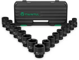 T34-S1 TIWINTUL Drive Impact Socket Set Steel