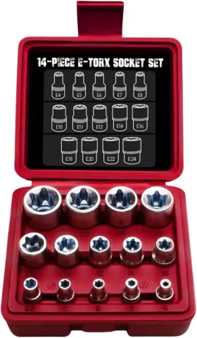 14PC-SOCKET-RED TOHOME Torx Set Ultimate