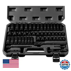 B0D83BLX1X TOHOME Drive Impact Socket Set Shallow