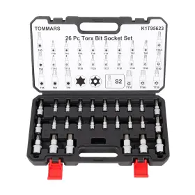 B0C5DD1P5S TOMMARS Torx Tamper Security Bit Socket Set