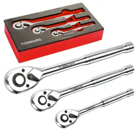 K1R95555 TOMMARS Ratchet Drive Socket Kit Combination Wrench