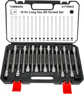 K1T95642 TOMMARS Drive Hex Bit Socket Set Allen