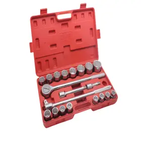 Tonynol B0bxn8qnsk 21-piece 3/4 Drive Socket Set12-pointsae Size7/8-2with Ratchet Handle