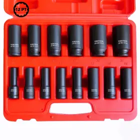 TT1212PT14PCMETRICD TONYNOL Drive Impact Socket Set