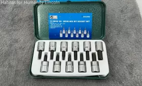 243-8463 TOOL SHOP Drive Hex Bit Socket Set