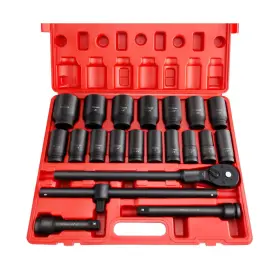 751363057513 TUZKOZS Impact Socket Set Drive Alloy Steel