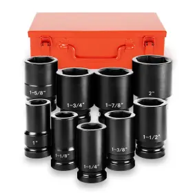 Tuzkozs B09xl1gfgq 1 Drive Jumbo Impact Socket Set9 Pcs Sae