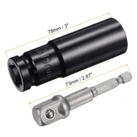 782685911580 UXCELL Drive Impact Socket Hex Shank Adapter #2