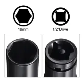 782685911580 UXCELL Drive Impact Socket Hex Shank Adapter #3