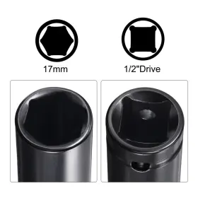 782685911757 UXCELL Drive Impact Socket Hex Shank Adapter #3