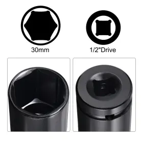 782685911825 UXCELL Drive Impact Socket Hex Shank Adapter #3